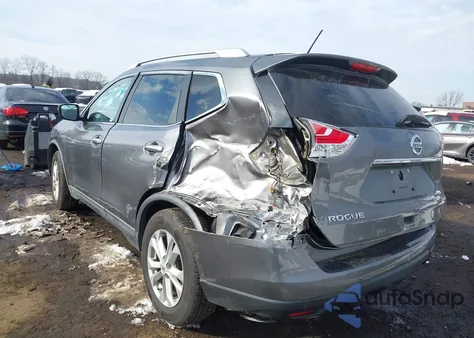 2015 Nissan Rogue Sv z USA, uszkodzony, nr VIN KNMAT2MV7FP584409